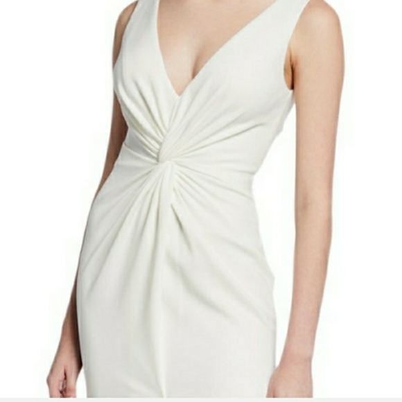 Jovani V-Neck Knotted Sleeveless Mermaid Gown - Picture 4 of 16